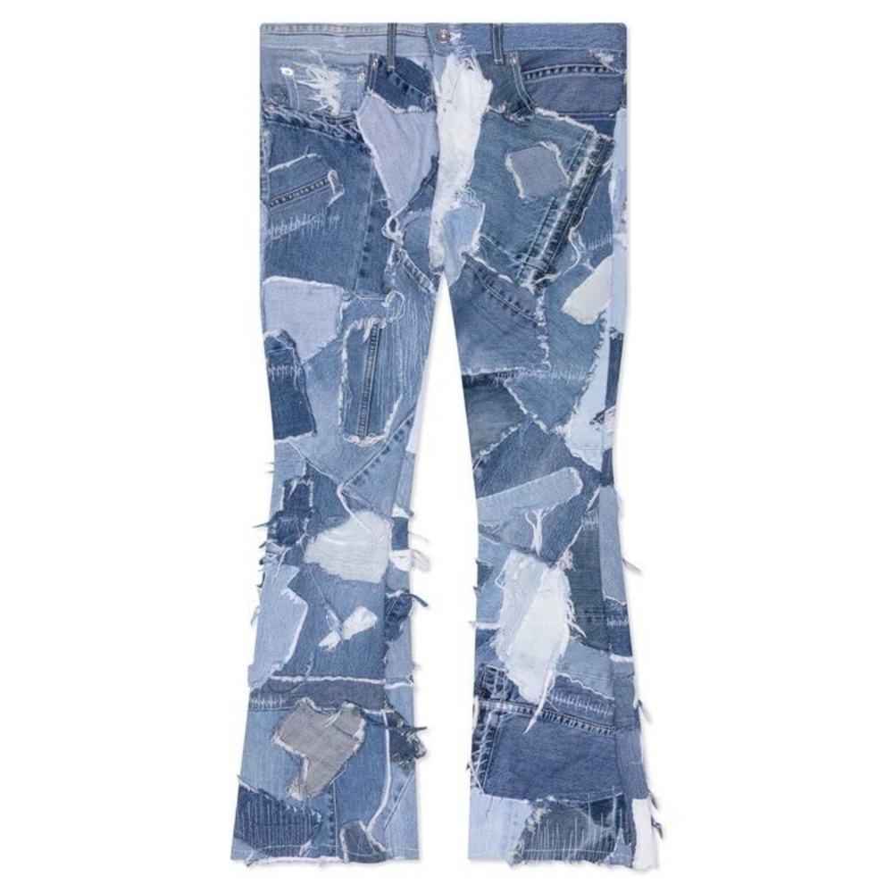Gallery Dept. Recycled‎ Denim Logan Patchwork Size 36/34 $2500 Retail!